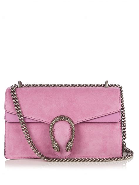 gucci dionysus small pink suede